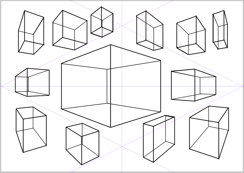 2点透視図を描こう編 超初心者のための背景の描き方 クリスタで簡単に背景を描けるようになろう 5 コミュ障でもいいのです